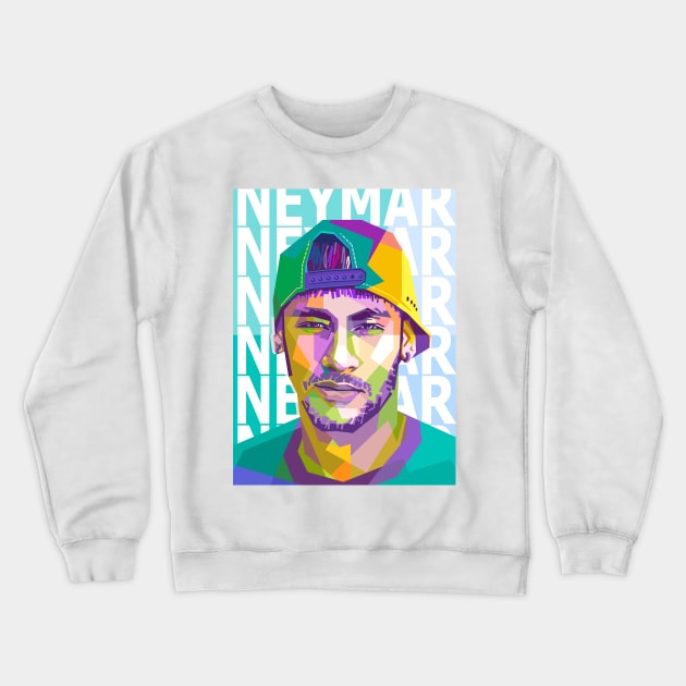Neymar Jr Crewneck Sweatshirt by lots of artWork